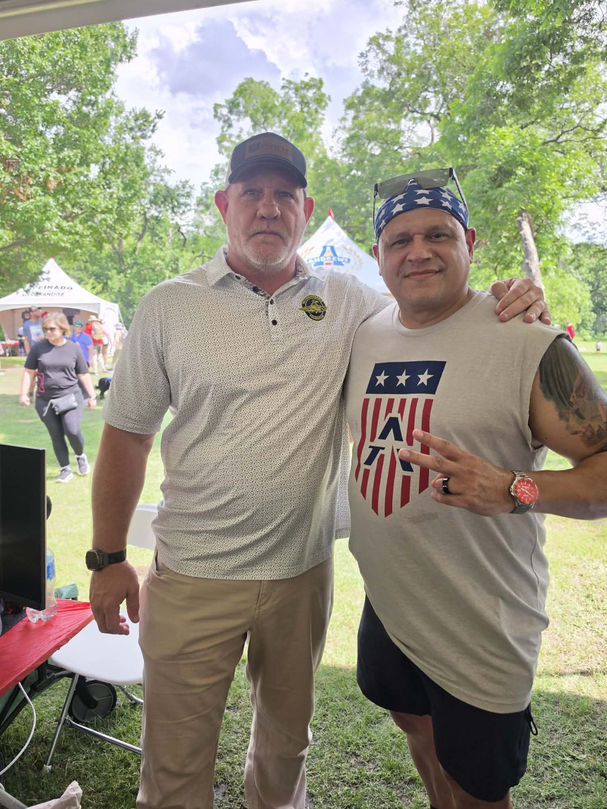 Eric Rush at a veterans walk event