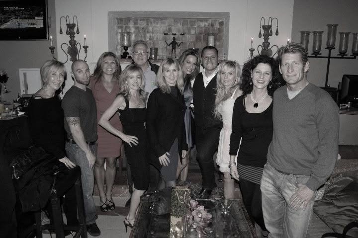 Eric Rush with friends at a gathering