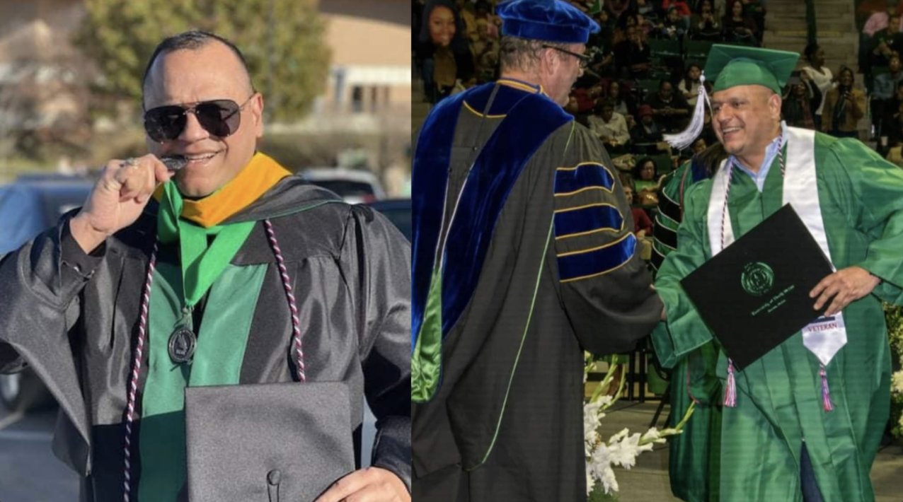 Eric Rush at his university graduation