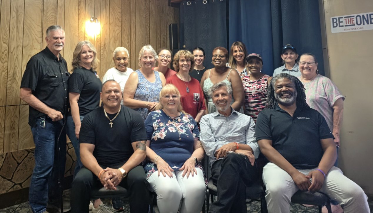 Eric Rush with a veteran advocacy group